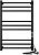 Полотенцесушитель ZorG Рио Гранд 50x80, 235 вт (К-ЖК панель, справа, черный)