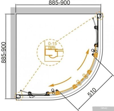 Cezares Giubileo-R-2-90-Scorrevole-CP-Cr