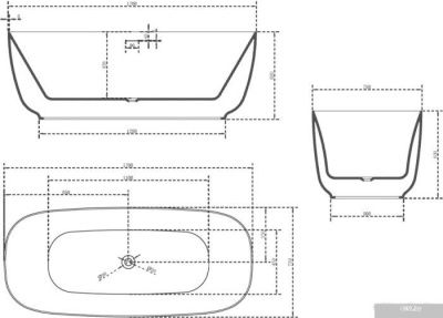 Ванна Abber 170x75 AB9260
