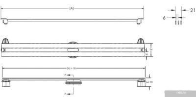 Berges Wasserhaus Super Slim 1200 090084 (матовый хром)