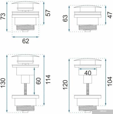 Rea Klik-Klak REA-A533A (розовое золото)