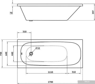 Berges Wasserhaus Nelu 170x75 050020