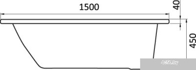Ванна Santek Монако 150x70 1WH111976 (с каркасом и экраном)
