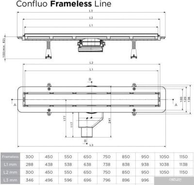 Pestan Confluo Frameless Line 300 13701228