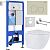 Roxen Antares 530185-01 в комплекте с инсталляцией StounFix Dual Fresh 6 в 1 966461 (кнопка: бежевый
