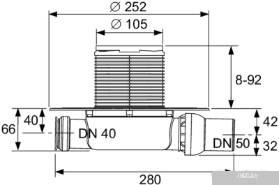 Сифон Tece Tecedrainpoint S110 3601100