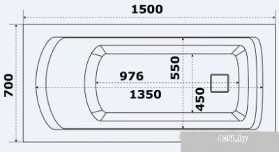 Ванна BAS Аякс 150x70