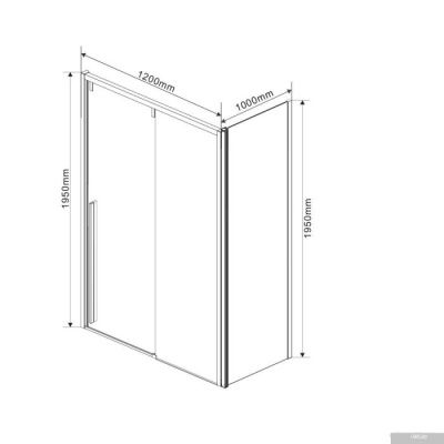 Vincea Lugano VSR-1L1012CLB-1 (черный/прозрачное)