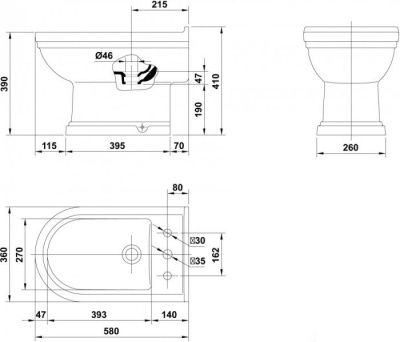 Биде Gala Noble [12360]