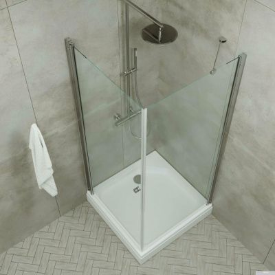 Triton Форта Хром А1 90х90 без поддона (прозрачные)