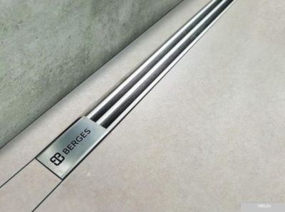 Berges Wasserhaus Super Slim 400 090077 (матовый хром)