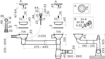 Omoikiri WK-1.5-CL-R-A AB