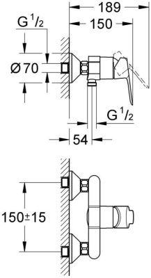 Смеситель Grohe BauEdge 23333000