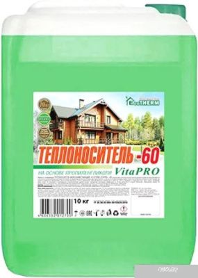 Теплоноситель EcoTherm VitaPro -60 С 10 кг