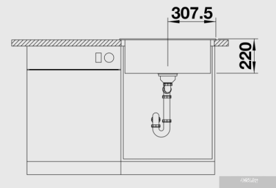 Кухонная мойка Blanco Pleon 6 (мускат) [521687]