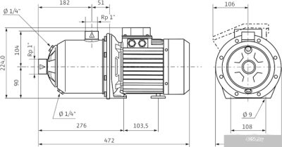 Насос Wilo Economy MHI 206 (1~230 В, EPDM)