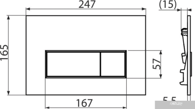 Alcaplast M578 (черный матовый)