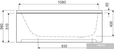 Ванна Cezares Eco 120x70