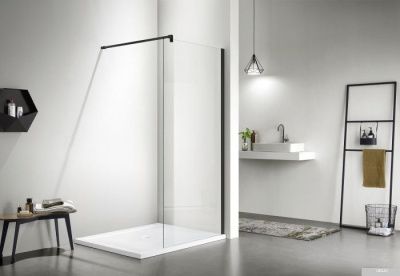 Aquatek AQ WIW 12020BL 120x200 (черный/прозрачное стекло)