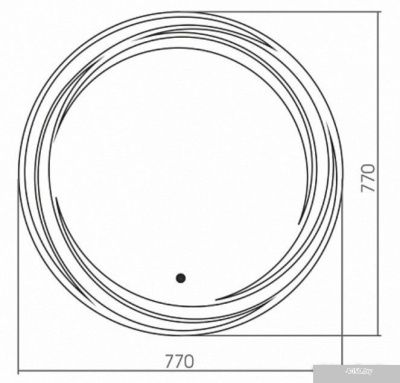 Aquanika Зеркало Round AQR7777RU34