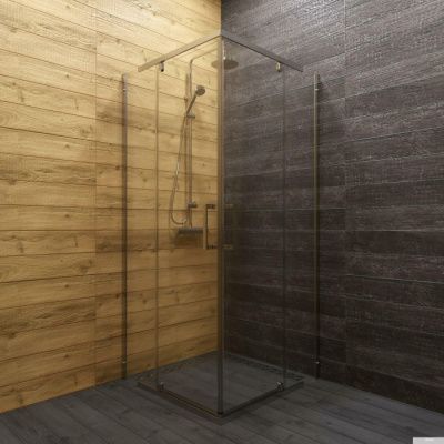 Triton Каппа Хром А1 90х90 без поддона (прозрачное стекло)