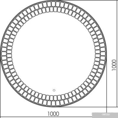 Silver Mirrors Армада D1000 LED-00002512