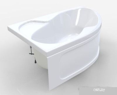 Ванна 1Марка Aura 150x105 R (с каркасом и экраном)