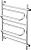 Полотенцесушитель Gloss & Reiter Liza 50x60 боковой подвод (ЛБ.50х60.Л2.Z2)