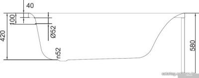 Ванна Cersanit Virgo 170x75 (с каркасом)