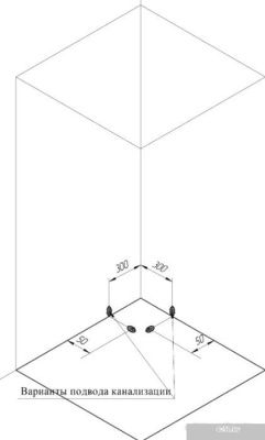 Radomir Верчелли 1-03-1-1-0-0120 (низкий поддон, прозрачное стекло)