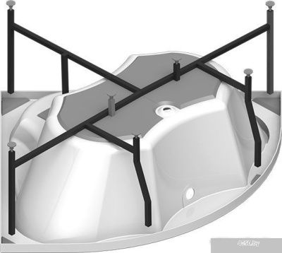 Ванна Vannesa Сандра 149x149 2-78-0-0-1-221 (с экраном и каркасом)