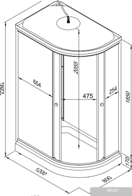 Triton Коралл А3 120x80 L (мозаика)