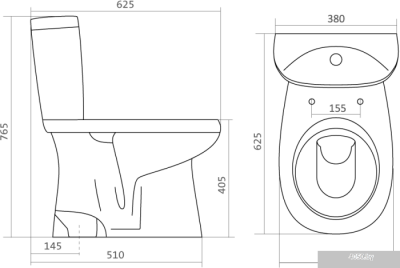Унитаз Santek Анимо (1WH302133)