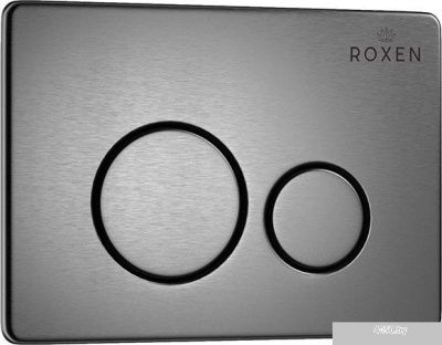 Roxen Simple Compact в комплекте с инсталляцией StounFix Slim 6 в 1 963592 (кнопка: оружейная сталь)