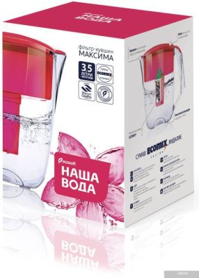 Кувшин ECOSOFT Наша Вода Максима 5 л (красный) MVMAXIMAB