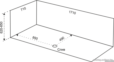 Ванна Eurolux Сибарис 170x70