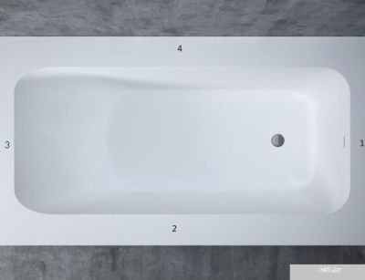 Ванна Salini Orlando Vasta Kit 190x100 102114G (S-Sense, глянцевый)