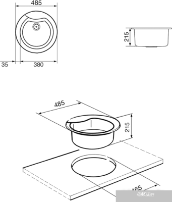 Кухонная мойка Smeg LSE48AV