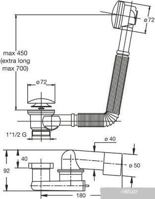 Сифон Bonomini 4048OT50S7