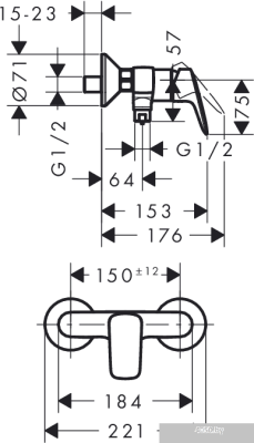 Смеситель Hansgrohe Logis 71600000