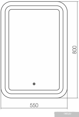 Grossman Зеркало Elegans LED 55x80 555800