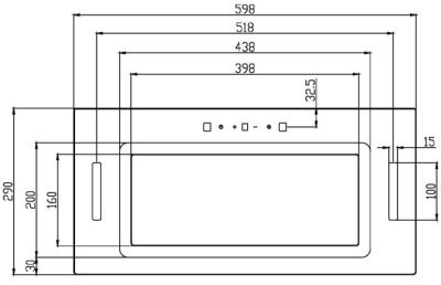 Кухонная вытяжка Schtoff HGT 60 (черный)