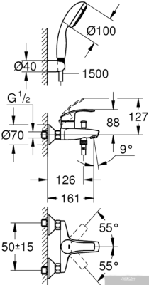 Смеситель Grohe Eurosmart 3330220A