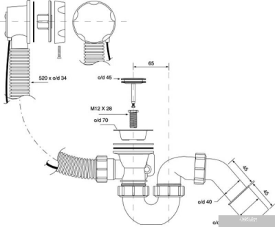 Сифон McAlpine HC31M-S2