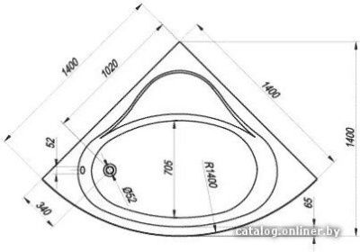 Ванна Kolpa-San Divante 140x140