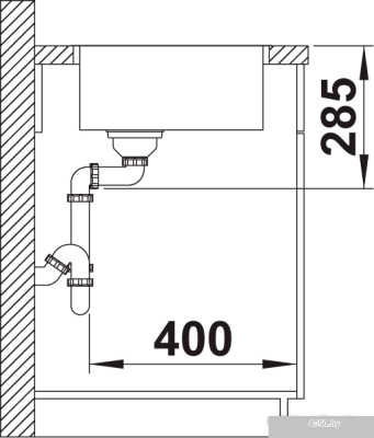 Кухонная мойка Blanco Solis 400-IF 526118 (полированная)