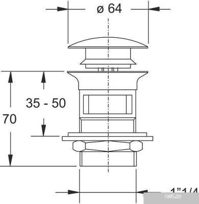 Донный клапан Bonomini 0941OT54S7