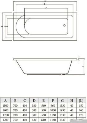 Bonito Home Elara 160x70 (с ножками)