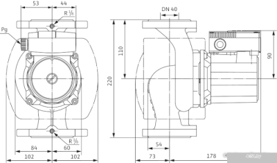 Насос Wilo TOP-S 40/4 (3~400/230 V, PN 6/10)
