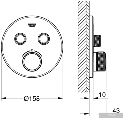 Смеситель Grohe Grohtherm SmartControl 29119000